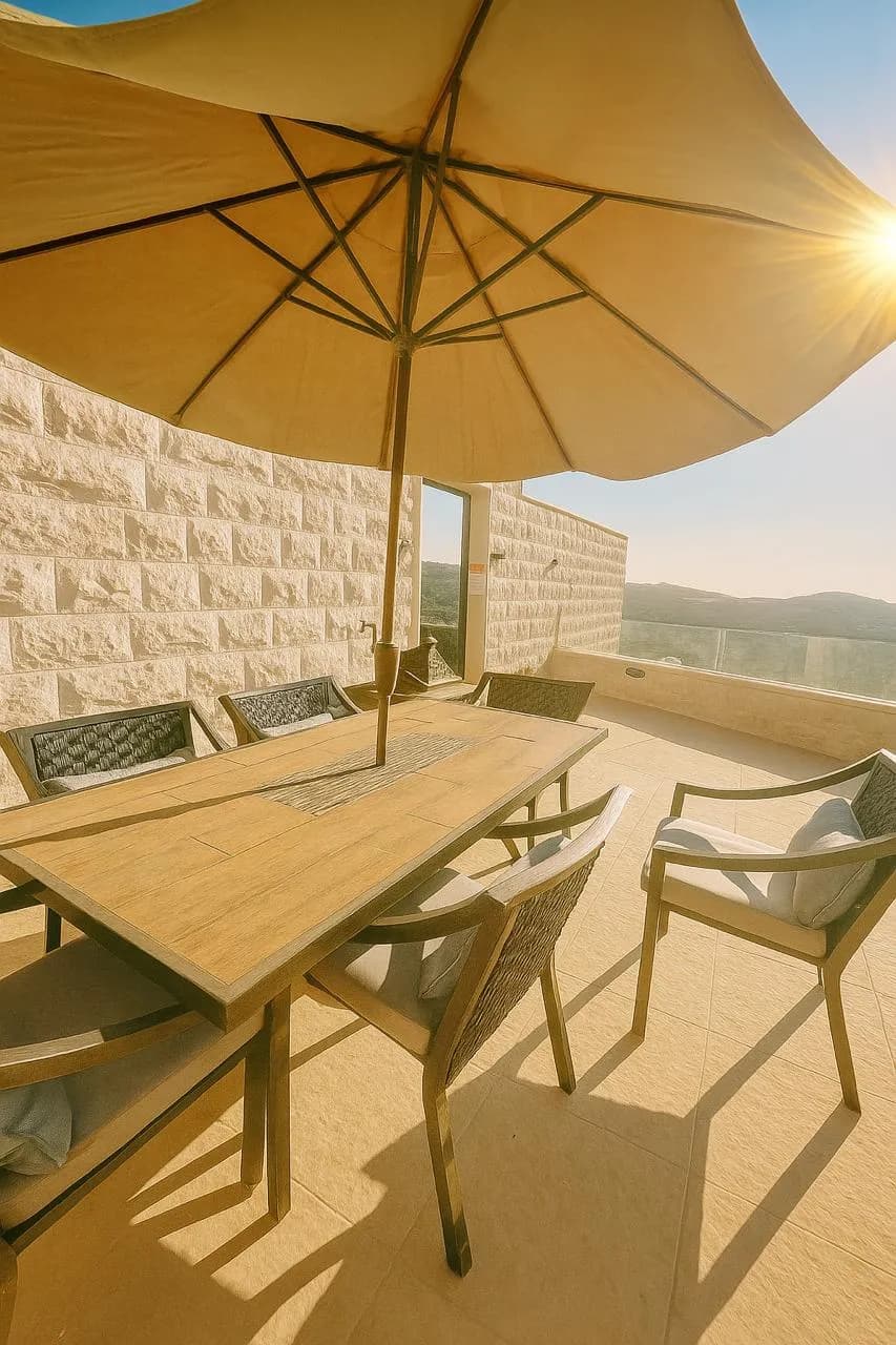 Outdoor Lounge and BBQ Area